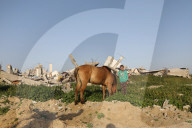 Gazans daily life amidst rubble