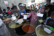 Food distribution in Gaza