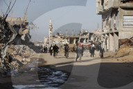 Gazans daily life amidst rubble