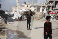 Gazans daily life amidst rubble