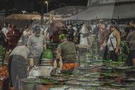 Açaí Market In The City Of Belém In The Brazilian Amazon