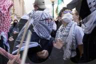 Protesters Gather Outside Columbia University In Support Of Mahmoud Khalil