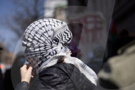 Protesters Gather Outside Columbia University In Support Of Mahmoud Khalil