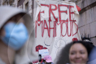 Protesters Gather Outside Columbia University In Support Of Mahmoud Khalil
