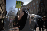 Protesters Gather Outside Columbia University In Support Of Mahmoud Khalil