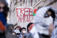 Protesters Gather Outside Columbia University In Support Of Mahmoud Khalil
