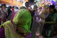 Indians People In Thailand Join The Holi Festival At The Vishnu Temple In Bangkok, Thailand