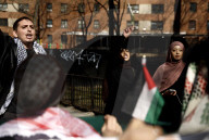  NY: Demonstration In Support Of Mahmoud Khalil A Columbia Student In US Custody 