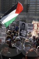  NY: Demonstration In Support Of Mahmoud Khalil A Columbia Student In US Custody 