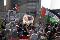  NY: Demonstration In Support Of Mahmoud Khalil A Columbia Student In US Custody 