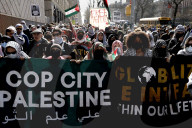  NY: Demonstration In Support Of Mahmoud Khalil A Columbia Student In US Custody 