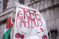 Protesters Gather Outside Columbia University In Support Of Mahmoud Khalil