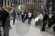 Protest For Mahmoud Khalil At DC ICE Offices