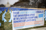 Colorectal Cancer Art Installation On The National Mall
