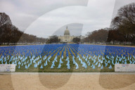 Colorectal Cancer Art Installation On The National Mall