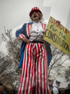 Thousands attend veterans pro-democracy demonstration in Washington