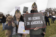 Anti-Trump Protest On The National Mall