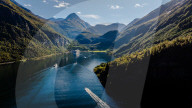 Aerial View Of Geirangerfjord, Norway
