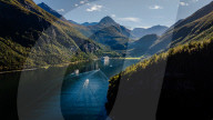 Aerial View Of Geirangerfjord, Norway
