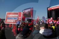 IG Metall Union Calls For Rally For Better Political Policy For Automaker And Steel Industry In Cologne