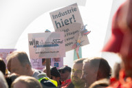 IG Metall Union Calls For Rally For Better Political Policy For Automaker And Steel Industry In Cologne