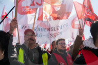 IG Metall Union Calls For Rally For Better Political Policy For Automaker And Steel Industry In Cologne