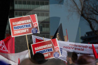 IG Metall Union Calls For Rally For Better Political Policy For Automaker And Steel Industry In Cologne