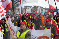 IG Metall Union Calls For Rally For Better Political Policy For Automaker And Steel Industry In Cologne