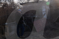 The Russian Army Bombed A Village In The Donetsk Region. 
