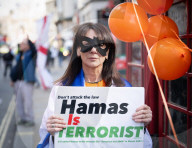 Stop The Hate pro Israel rally countering the Palestine Solidarity Campaign march through central London, UK.