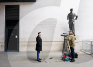 Guests depart for Sunday with Laura Kuenssberg at the BBC, Broadcasting House, London, UK. 