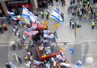 Stop The Hate pro Israel rally countering the Palestine Solidarity Campaign march through central London, UK.