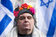 Stop The Hate pro Israel rally countering the Palestine Solidarity Campaign march through central London, UK.