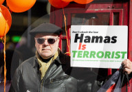 Stop The Hate pro Israel rally countering the Palestine Solidarity Campaign march through central London, UK.
