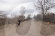 The Russian Army Bombed A Village In The Donetsk Region. 