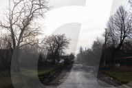The Russian Army Bombed A Village In The Donetsk Region. 