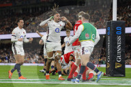 Guinness Six Nations 2025 rugby union match between Wales and England at the Principality Stadium in Cardiff, UK.
