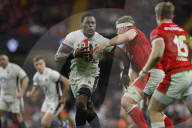 Guinness Six Nations 2025 rugby union match between Wales and England at the Principality Stadium in Cardiff, UK.