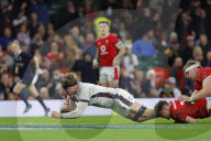 Guinness Six Nations 2025 rugby union match between Wales and England at the Principality Stadium in Cardiff, UK.