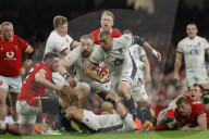 Guinness Six Nations 2025 rugby union match between Wales and England at the Principality Stadium in Cardiff, UK.