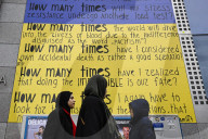 Ukraine War Protest Art Displayed in Brussels, Belgium