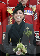 Kate Middleton at the Irish Guard's StPatrick's Day Parade