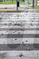 Massive Mobilization Of Retirees Accompanied By Fans Of Argentine Football.