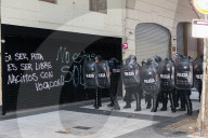 Massive Mobilization Of Retirees Accompanied By Fans Of Argentine Football.