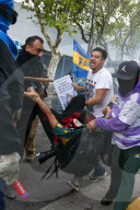 Massive Mobilization Of Retirees Accompanied By Fans Of Argentine Football.
