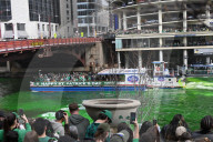 St. Patrick's Day Chicago River Dying