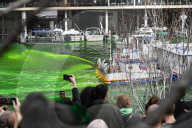 St. Patrick's Day Chicago River Dying