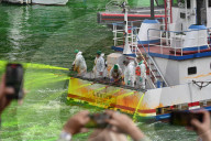 St. Patrick's Day Chicago River Dying