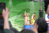 St. Patrick's Day Chicago River Dying