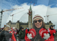 Hundreds Attend 'Elbows Up, Canada!' Rally In Ottawa